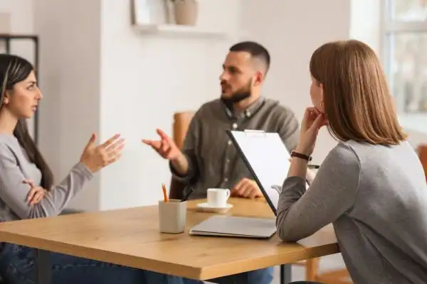 Image of couple access free mediation using family mediation voucher scheme Greenwich