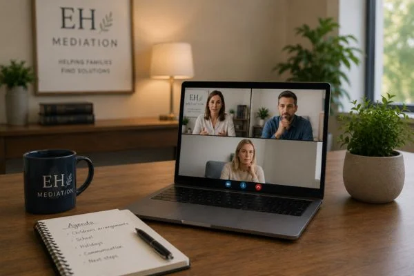 child access mediation Greenwich online meeting.